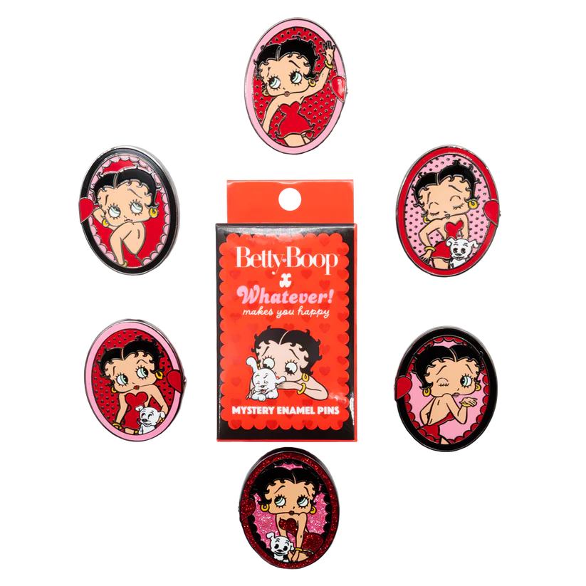 Whatever! Betty Boop Mystery Box Magnetic Cameos Enamel Pins