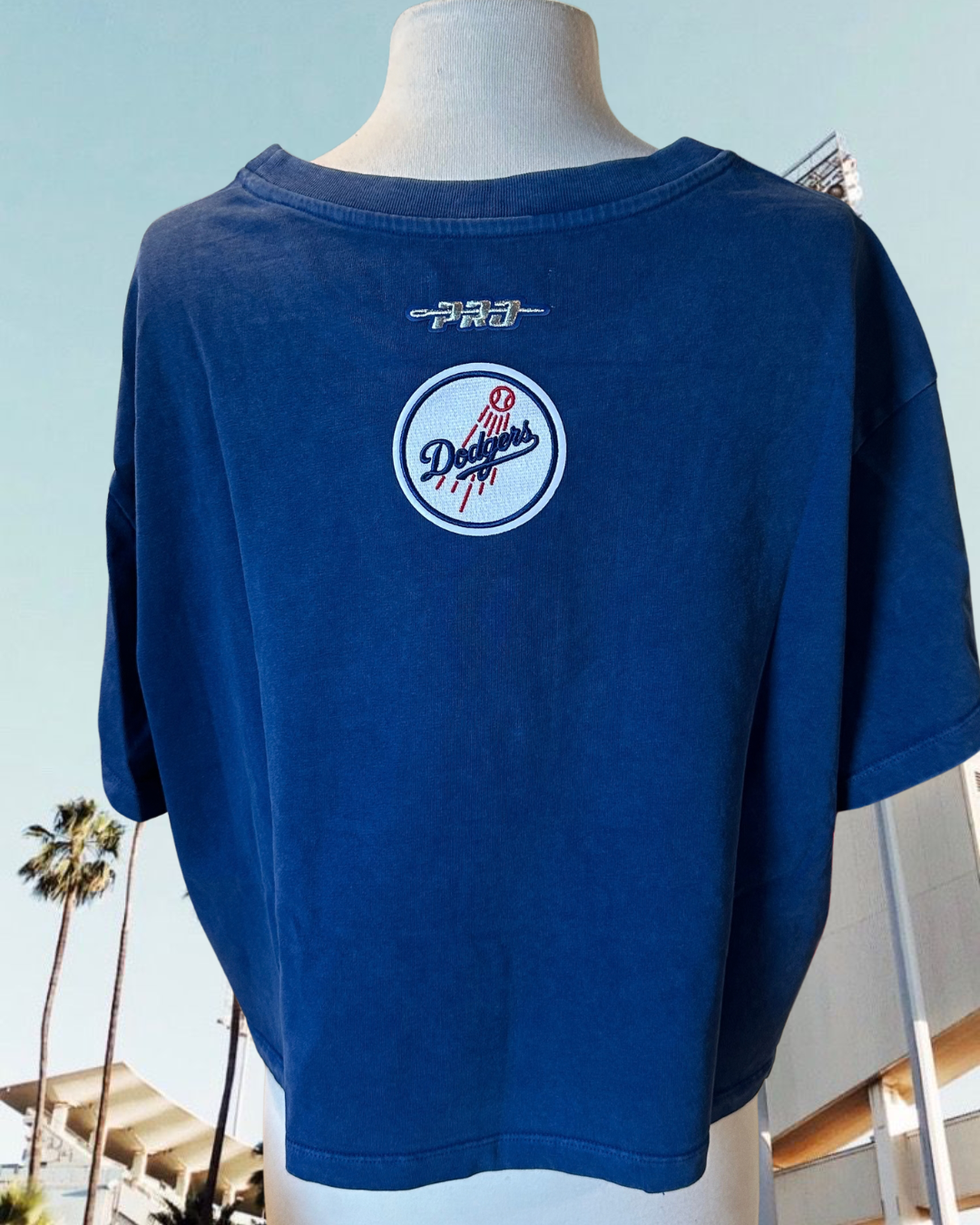 Dodgers Crystalline Over Dyed Boxy Tee