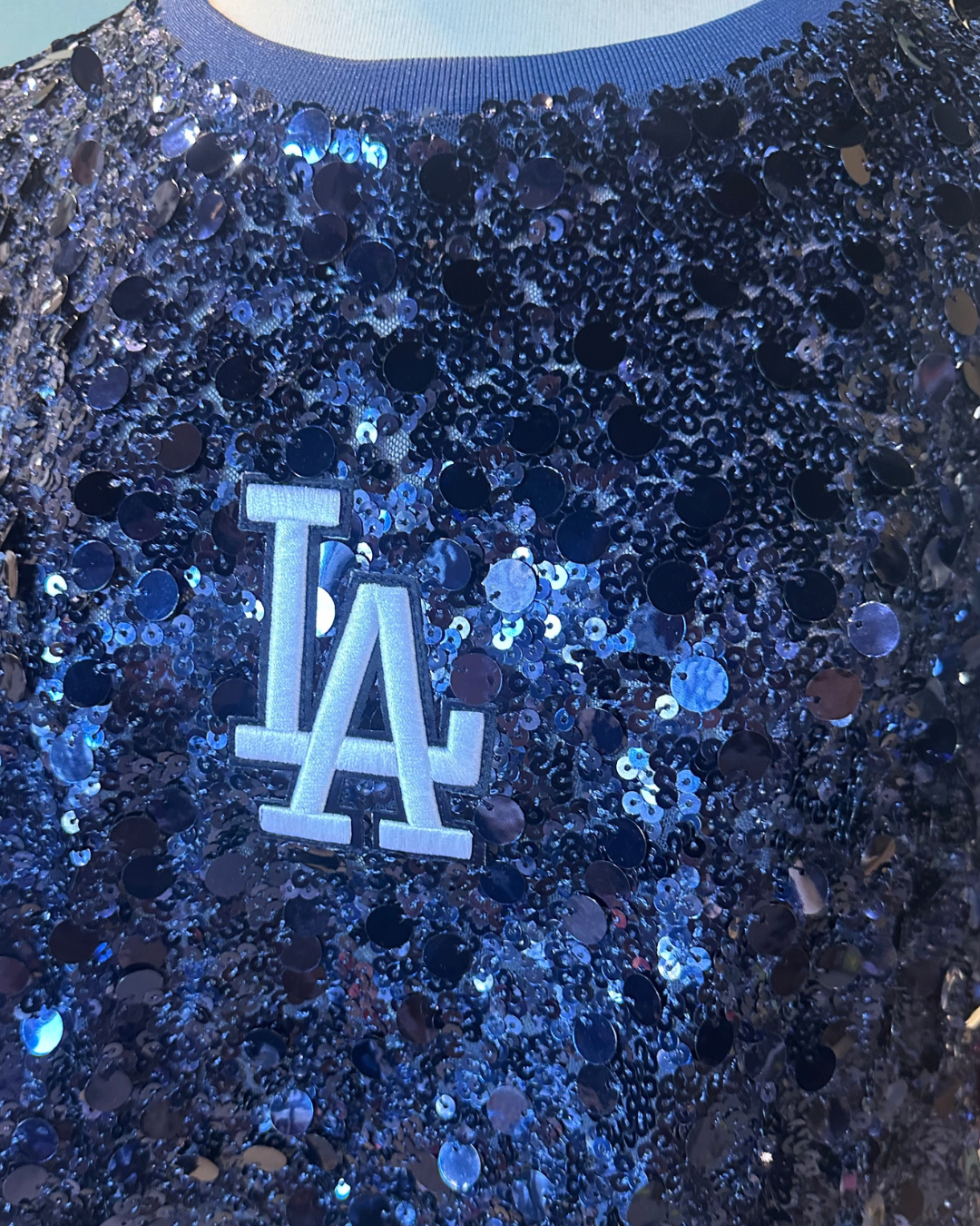 Dodgers Showtime Sequined Boxy Tee