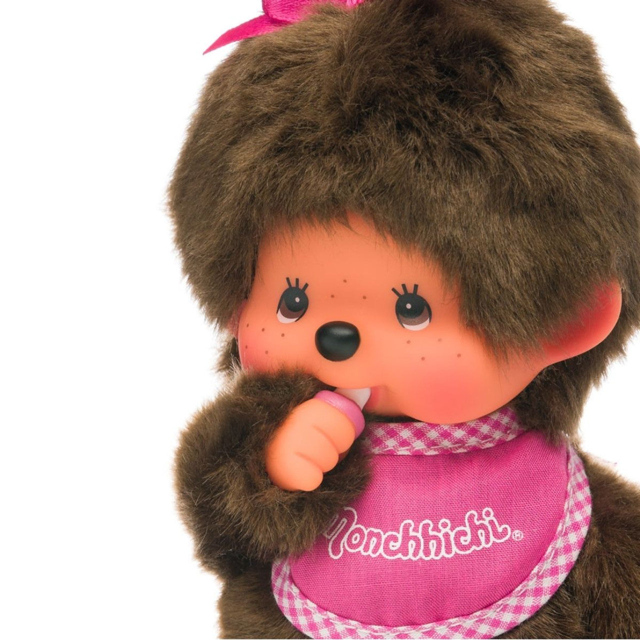 Monchhichi - Standard Girl W/ Pink Bib