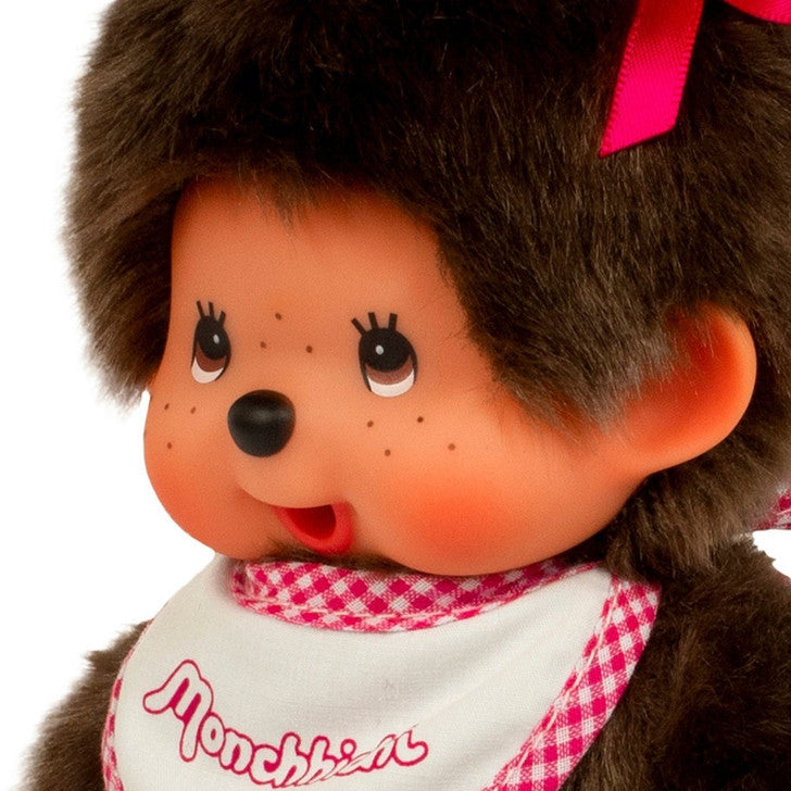 Monchhichi - Standard Girl W/ Pink Bib