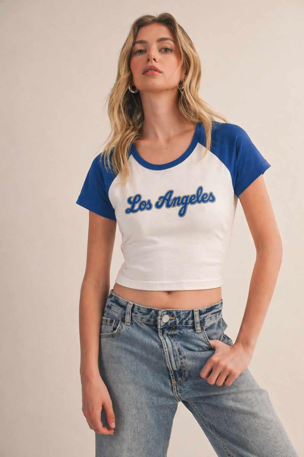 Los Angeles Raglan Baby Tee