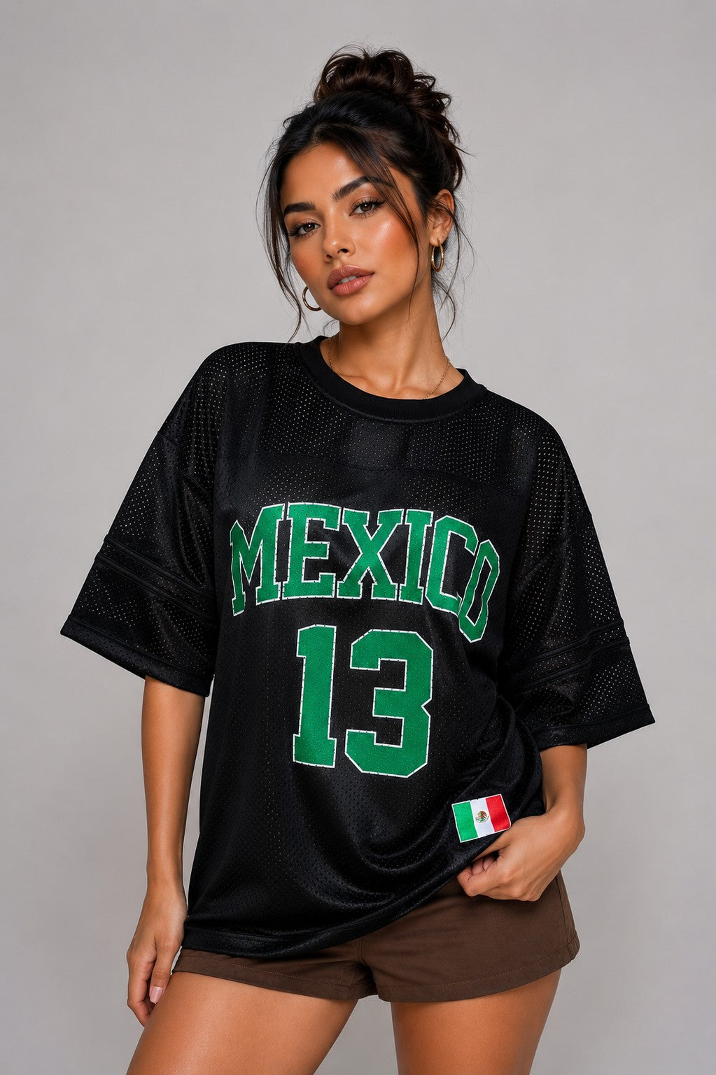 Black Mexico Mesh Jersey