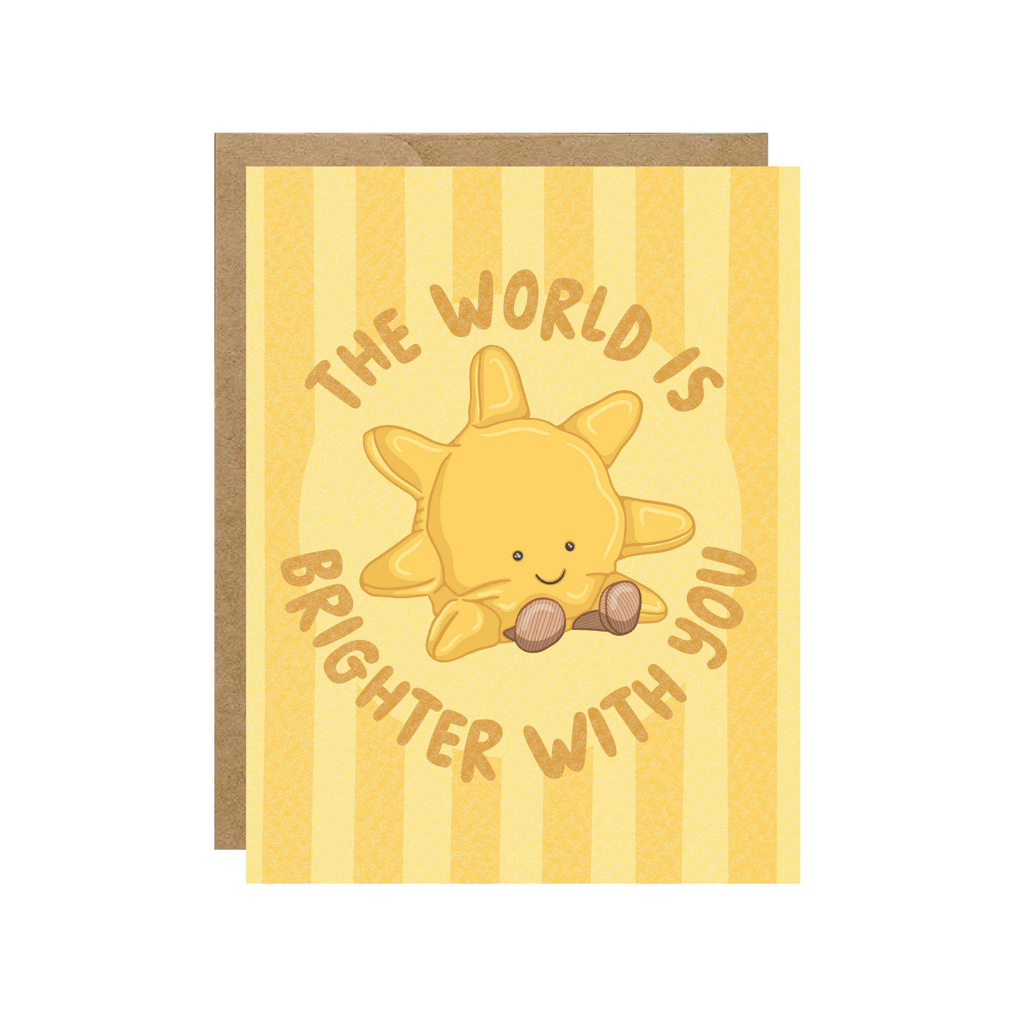 Brighter With You Sun Jellycat Card
