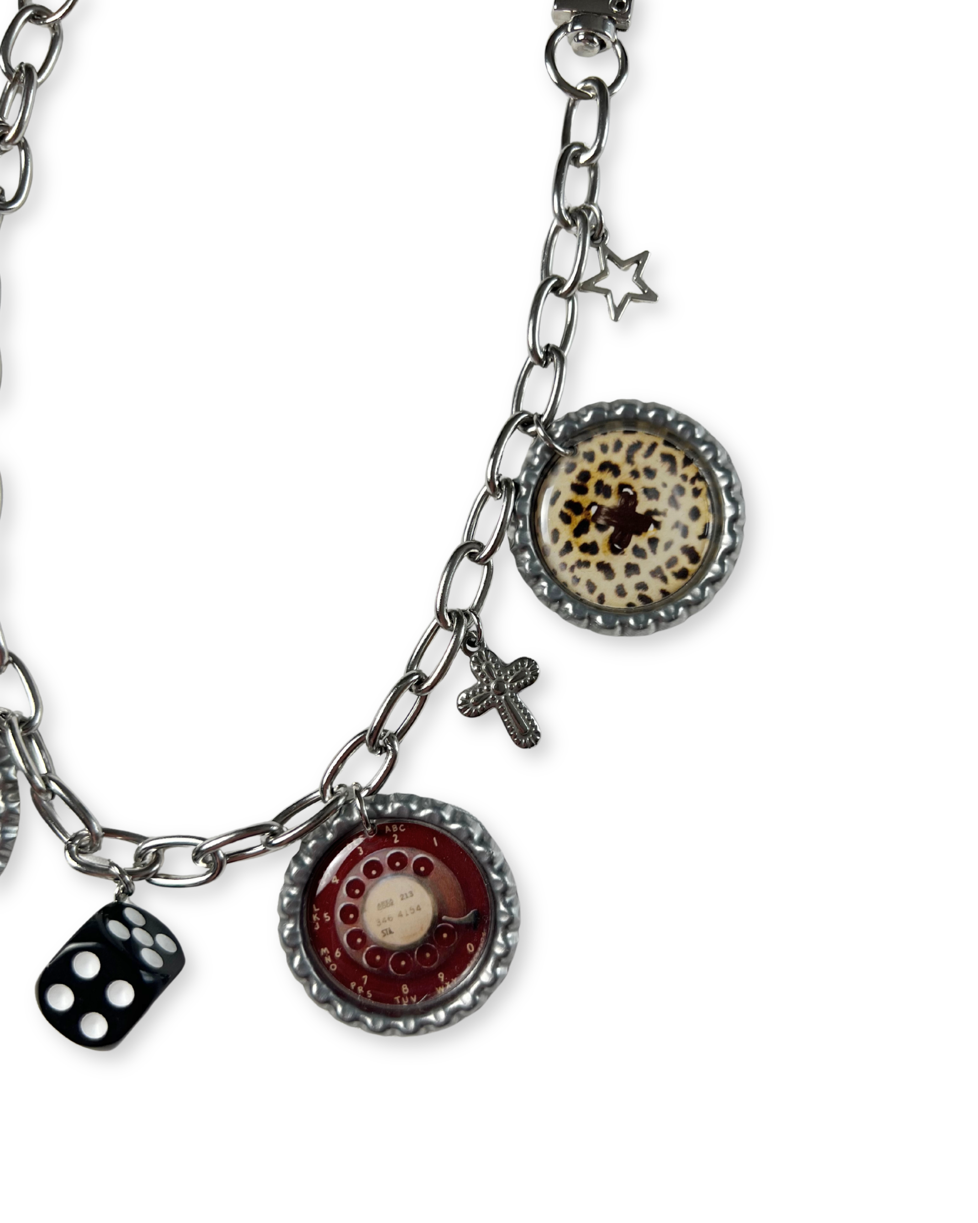 Laurel Bag Chain: Silver