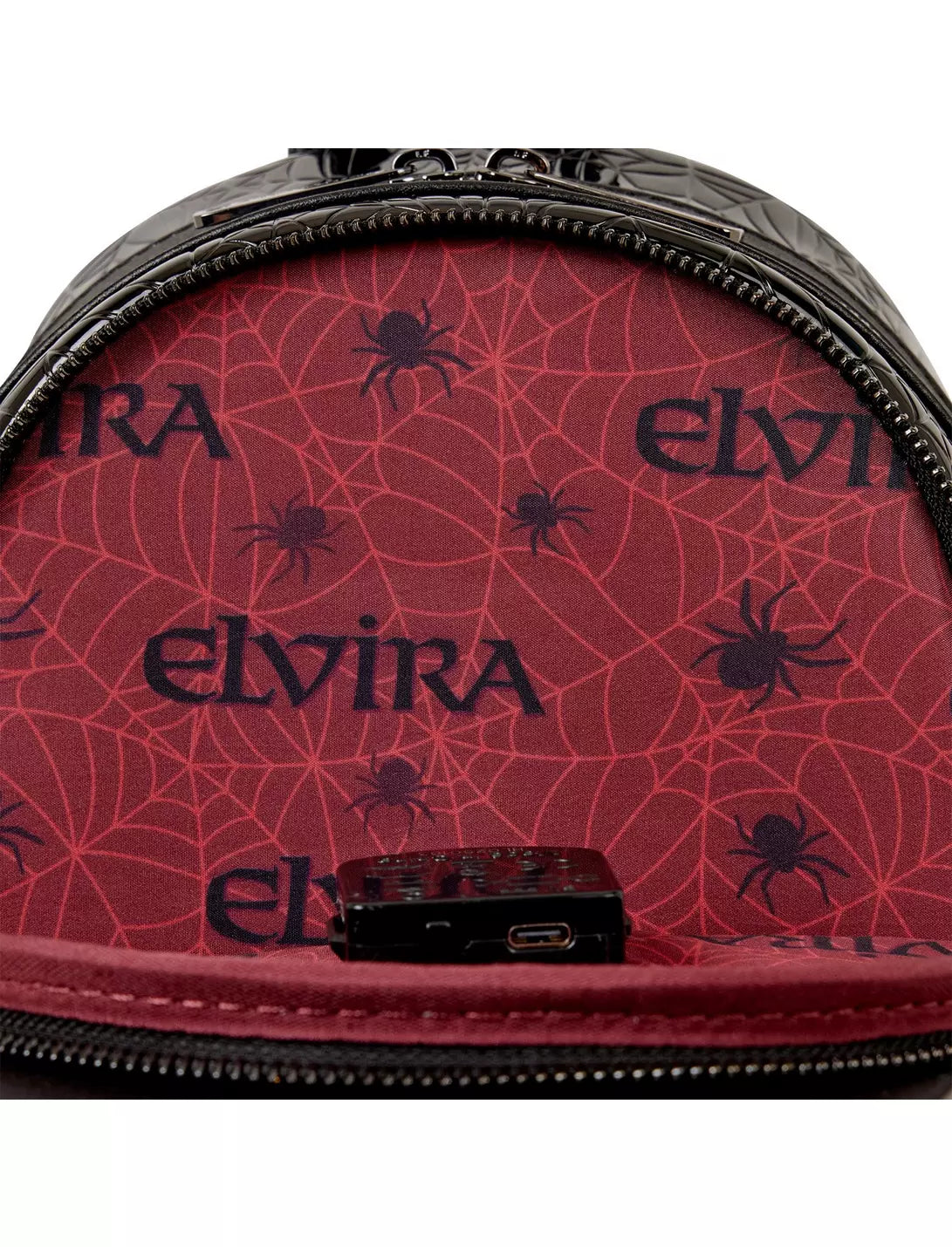 Loungefly Elvira: Mistress of the Dark Light-Up Mini Backpack
