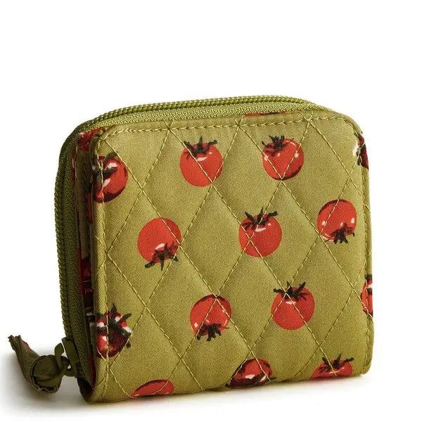 Vera Bradley Zip Around Wallet Tiny Tomatoes