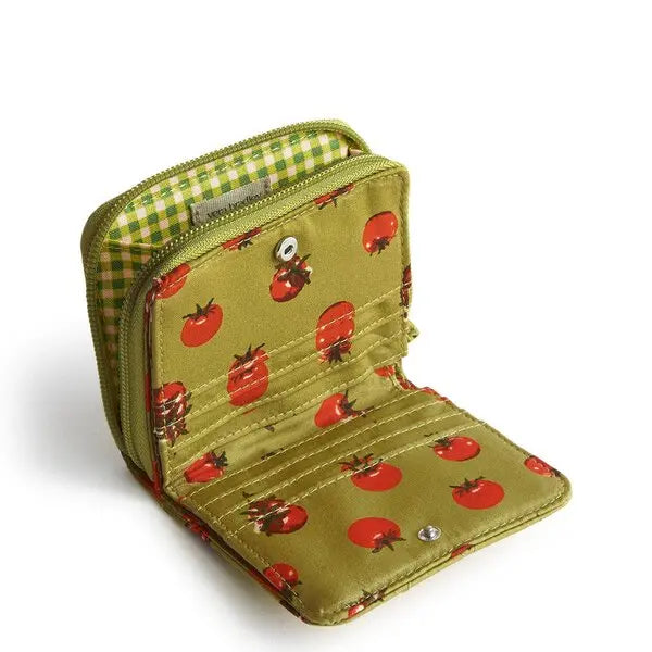 Vera Bradley Zip Around Wallet Tiny Tomatoes