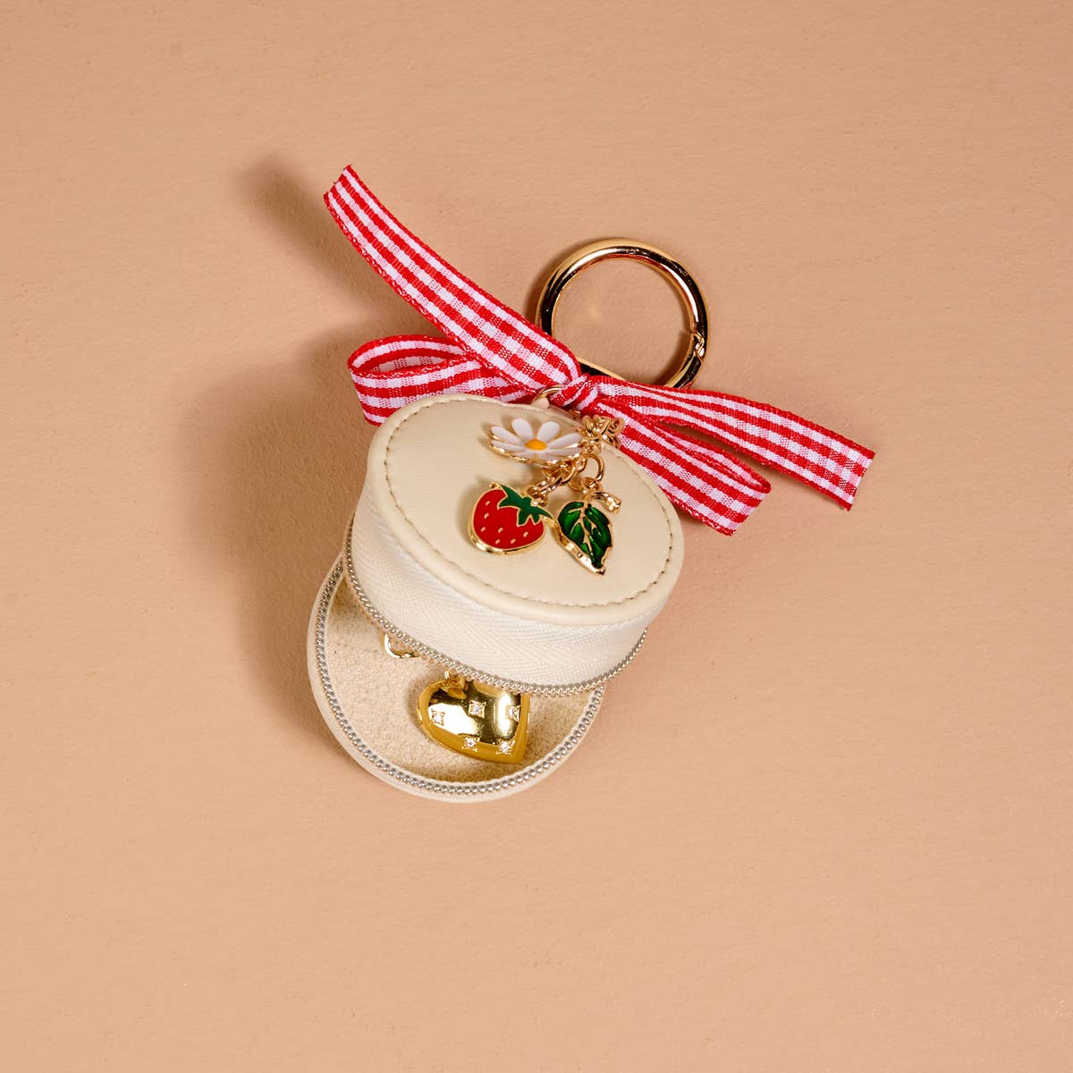Travel Jewelry Case Bag Charm-Strawberry Shortcake