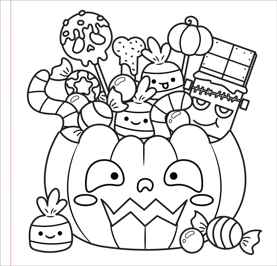 Color Me Spooky Halloween Coloring Book