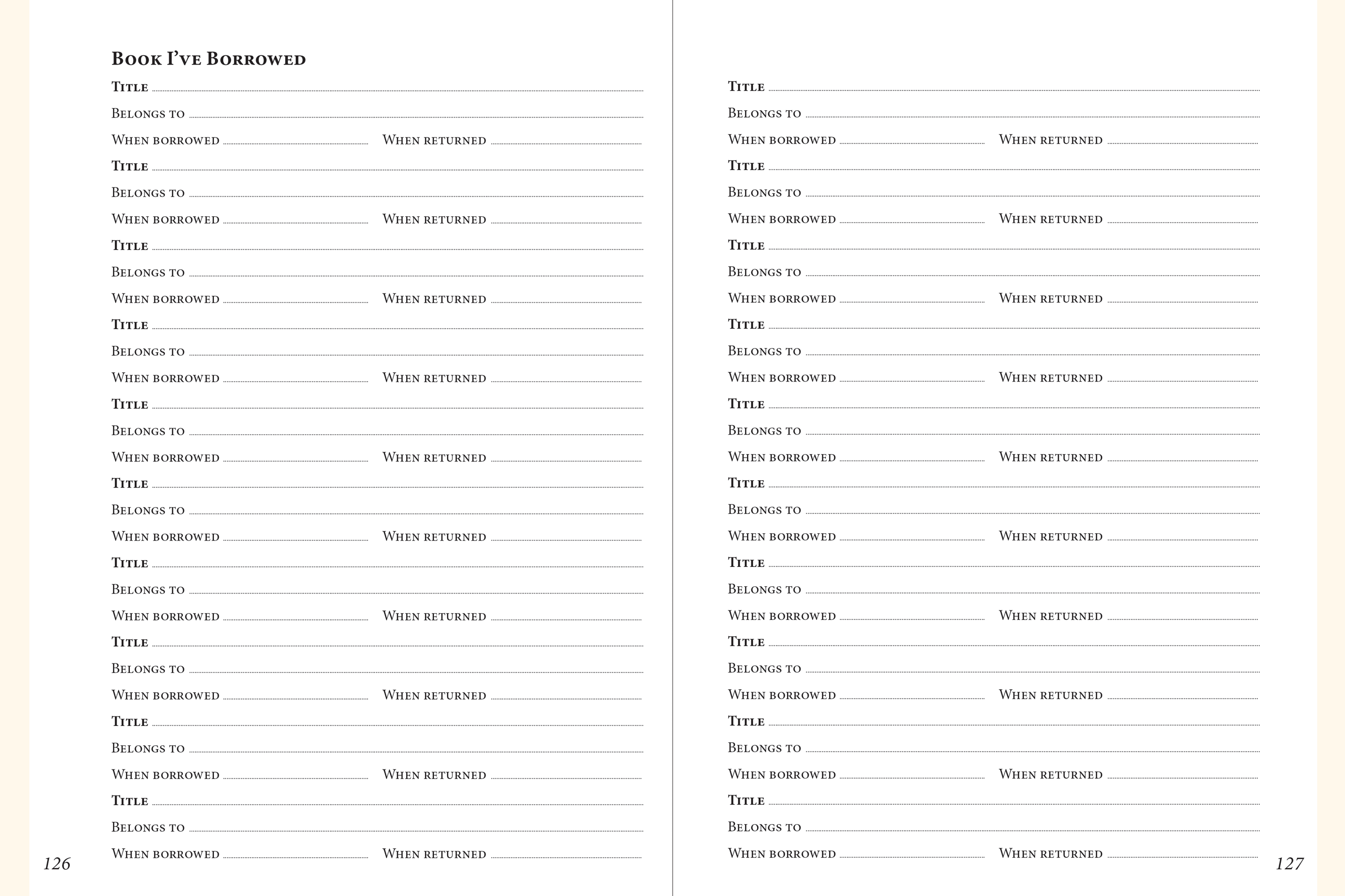 The Book Lover's Journal