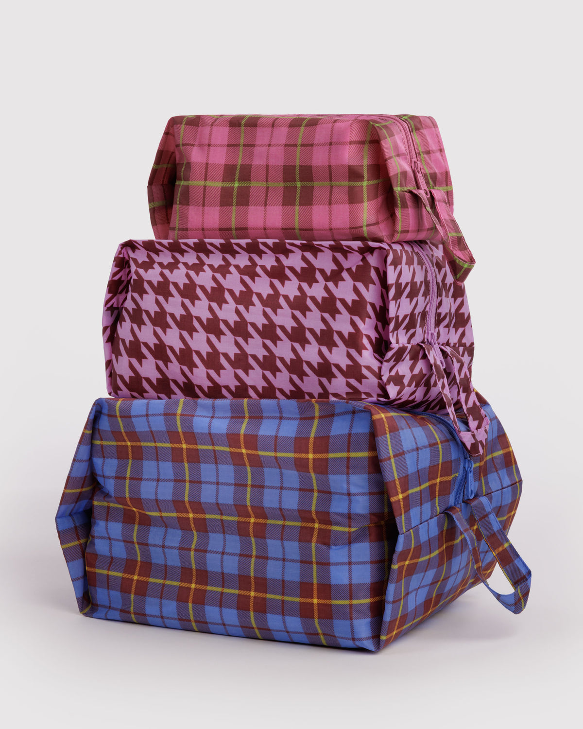 BAGGU 3D Zip Set - Check Mix