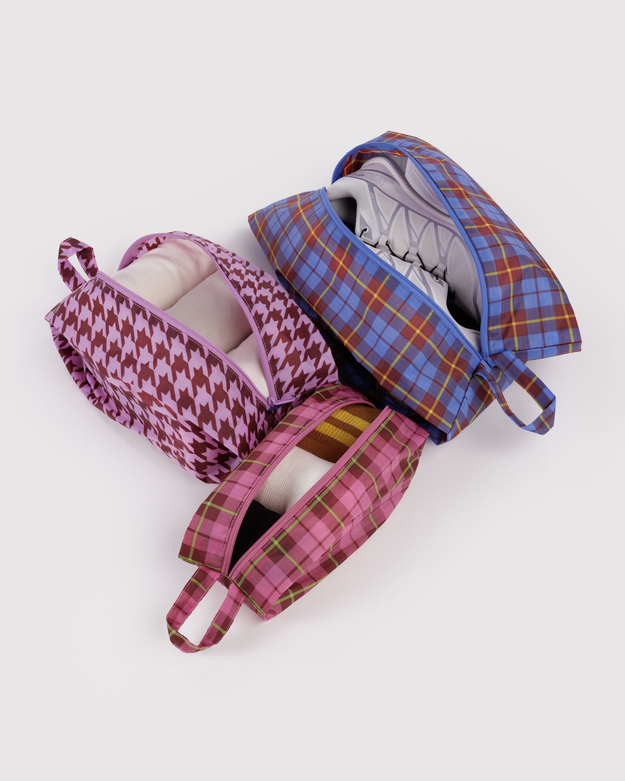 BAGGU 3D Zip Set - Check Mix