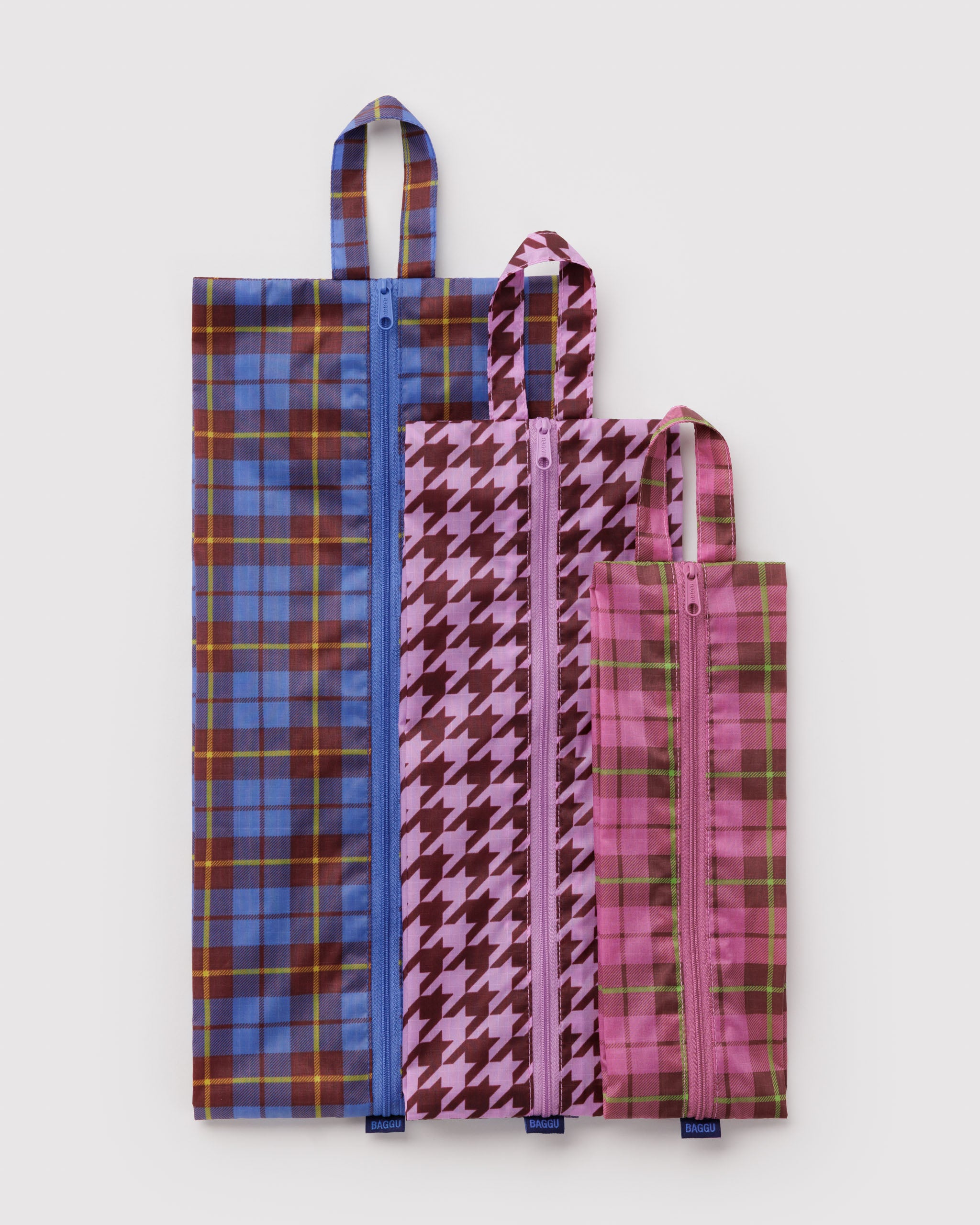 BAGGU 3D Zip Set - Check Mix