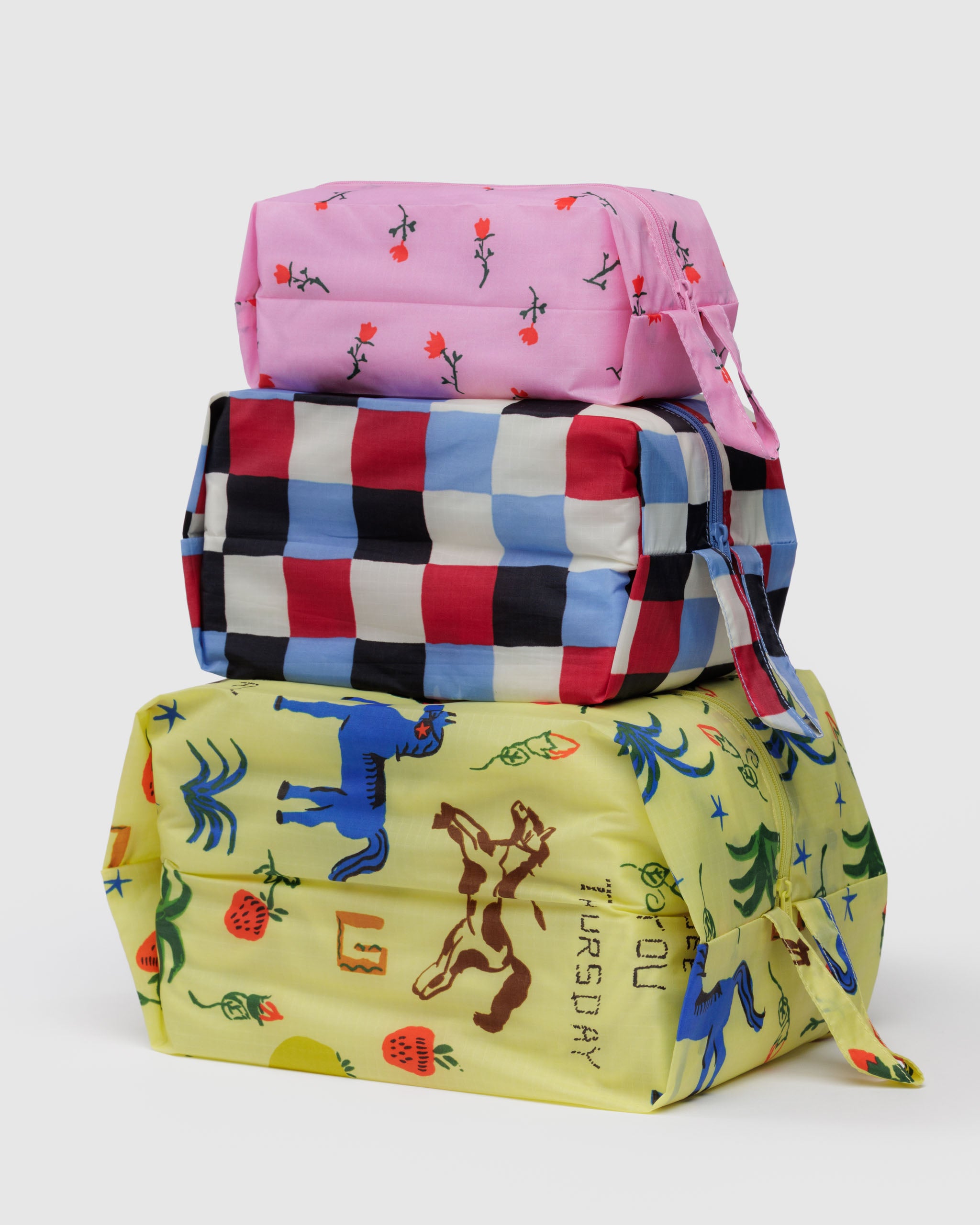 BAGGU 3D Zip Set - Painted Prairie