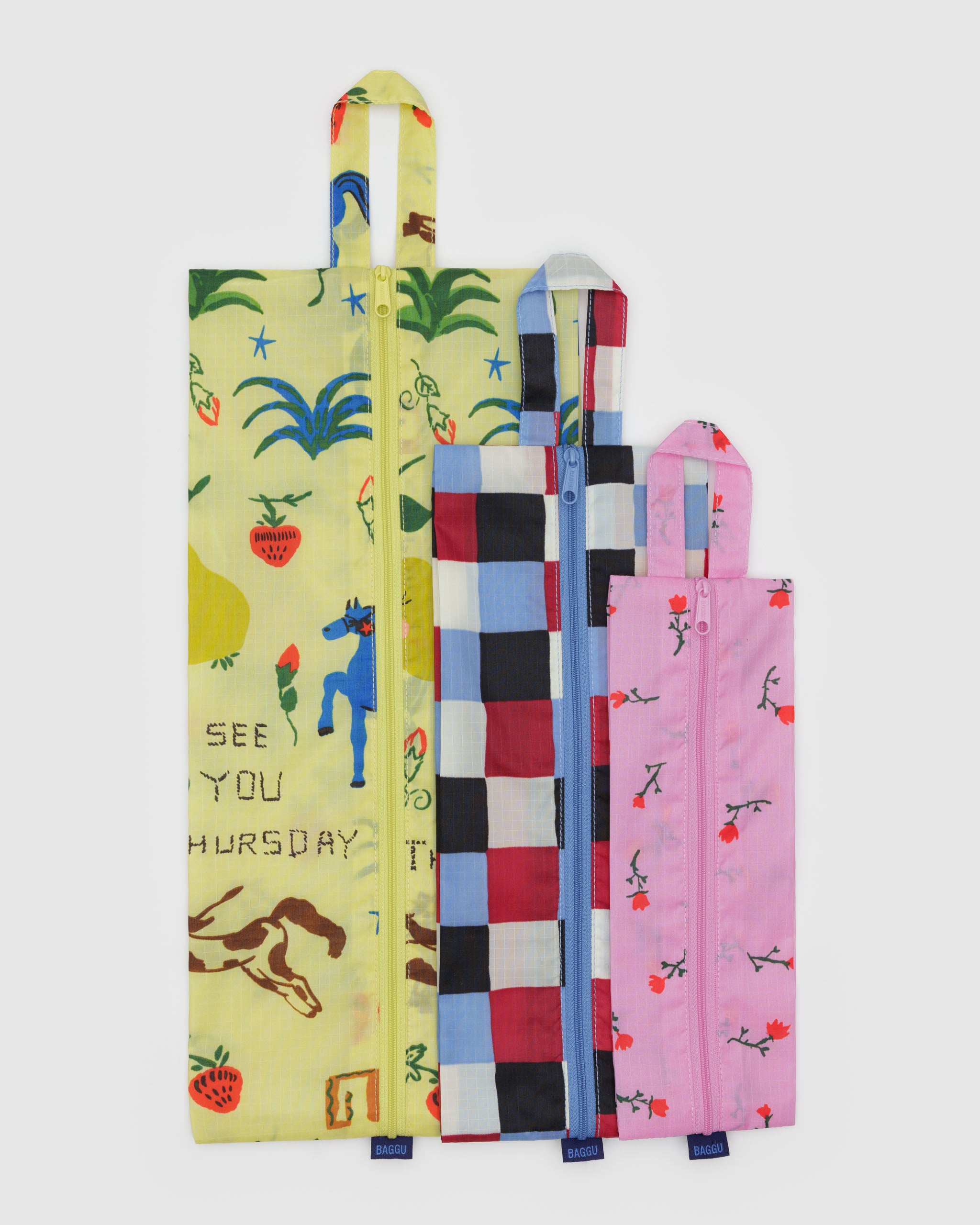 BAGGU 3D Zip Set - Painted Prairie