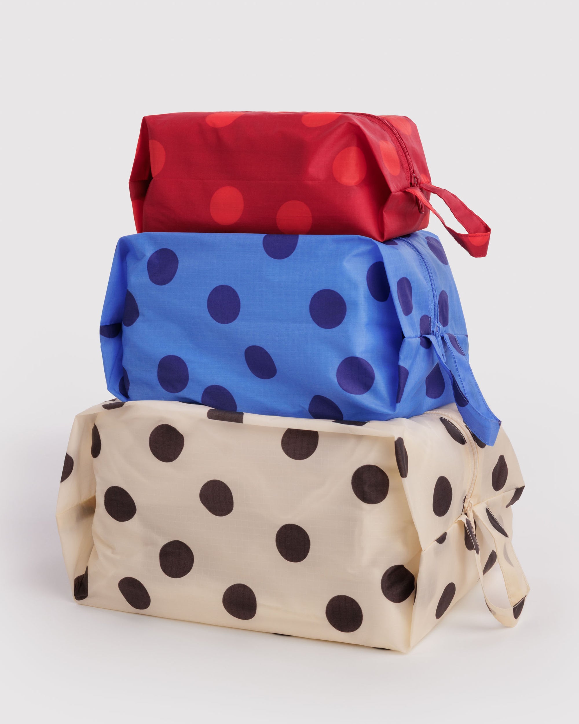 BAGGU 3D Zip Set - Polka Dot Mix