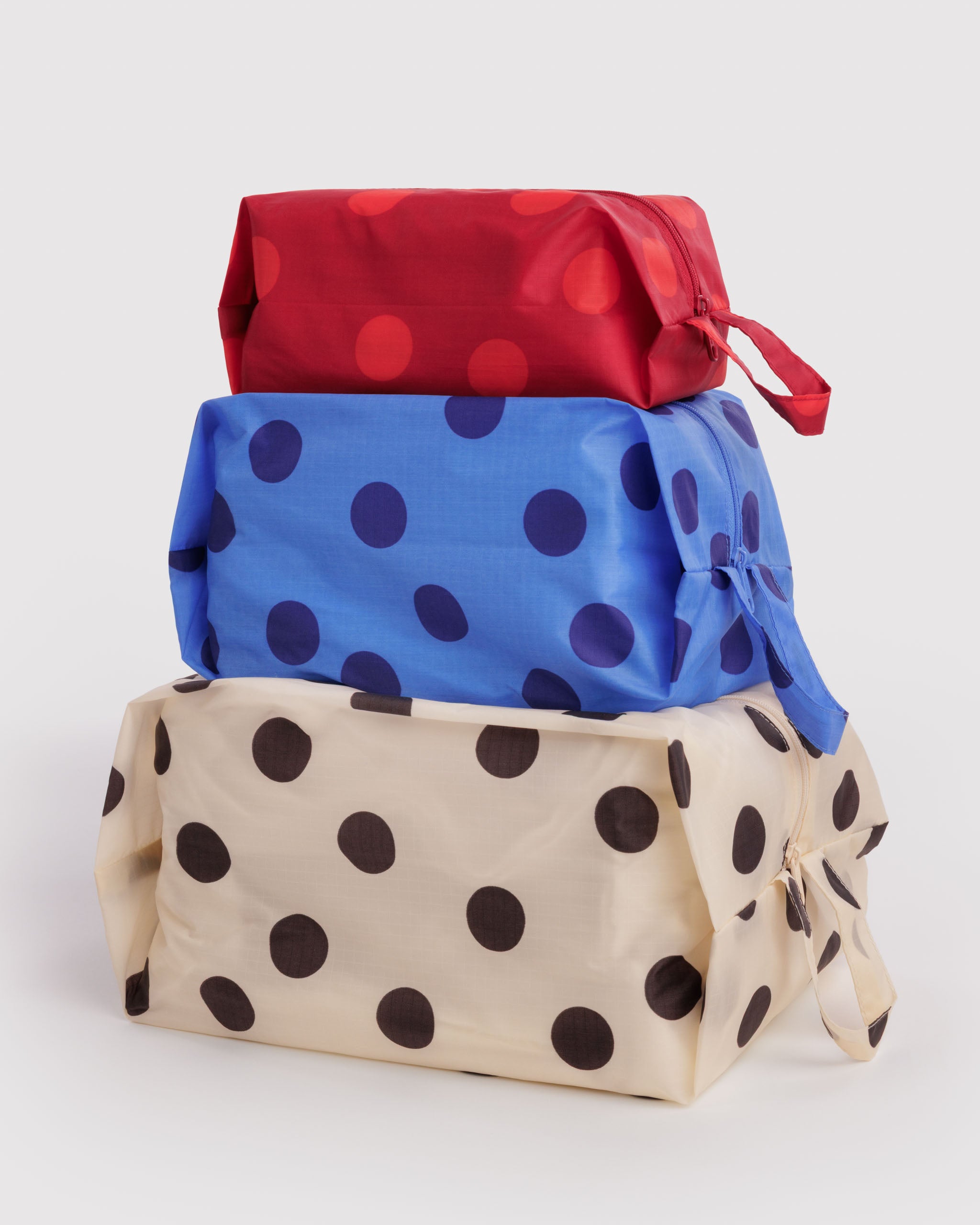 BAGGU 3D Zip Set - Polka Dot Mix