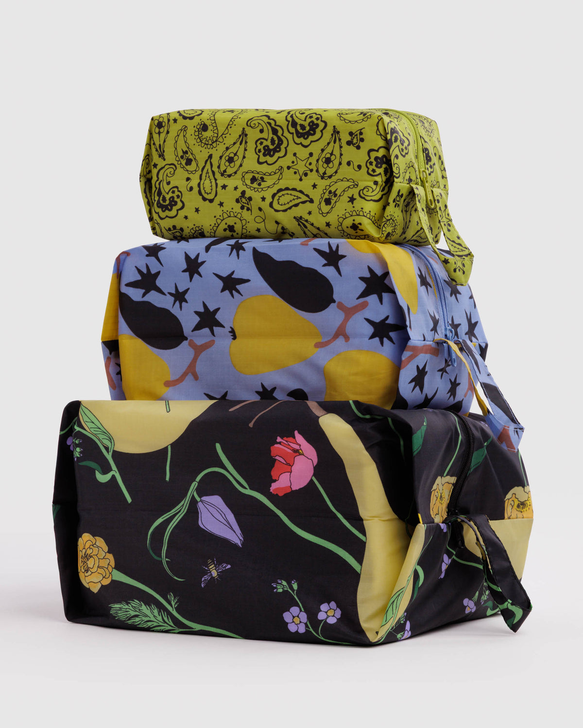 BAGGU 3D Zip Set - Winter Orchard