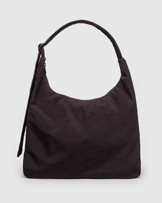 BAGGU - Nylon Shoulder Bag - Chocolate Plum