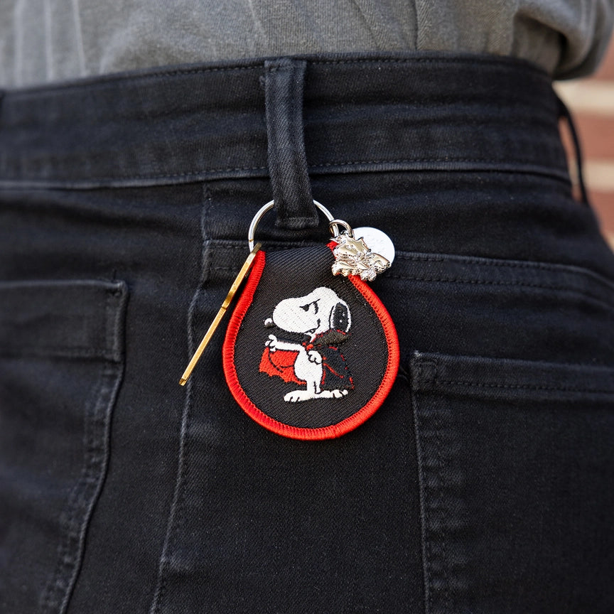 Peanuts Snoopy Halloween Patch Keychain