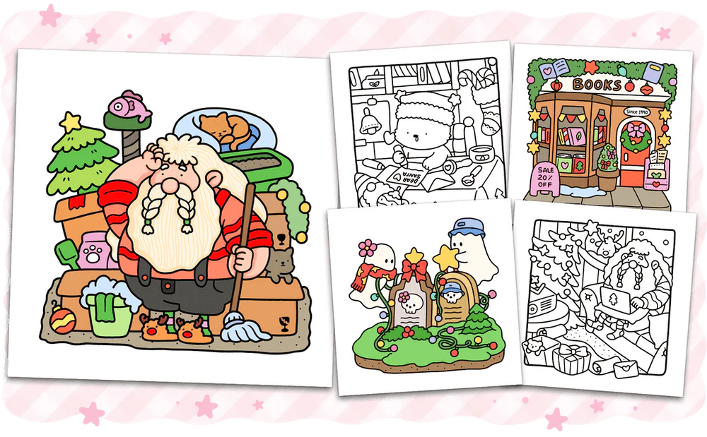 Coco Wyo Cozy Christmas Coloring Book