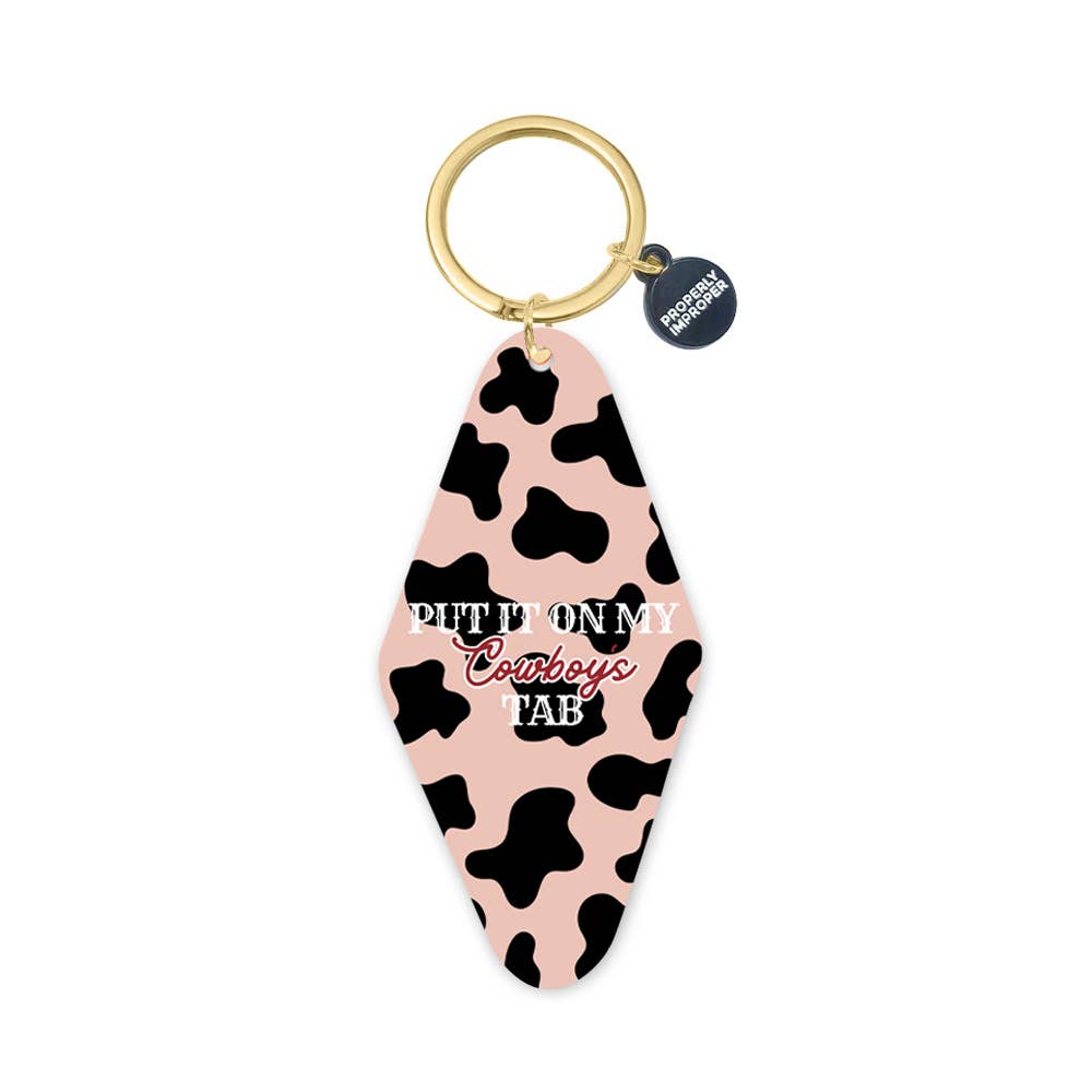 Printed Keychain Put it on my Cowboys Tab