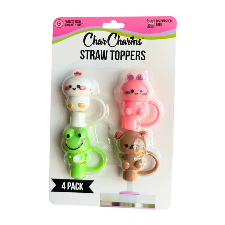 Animal Straw Toppers