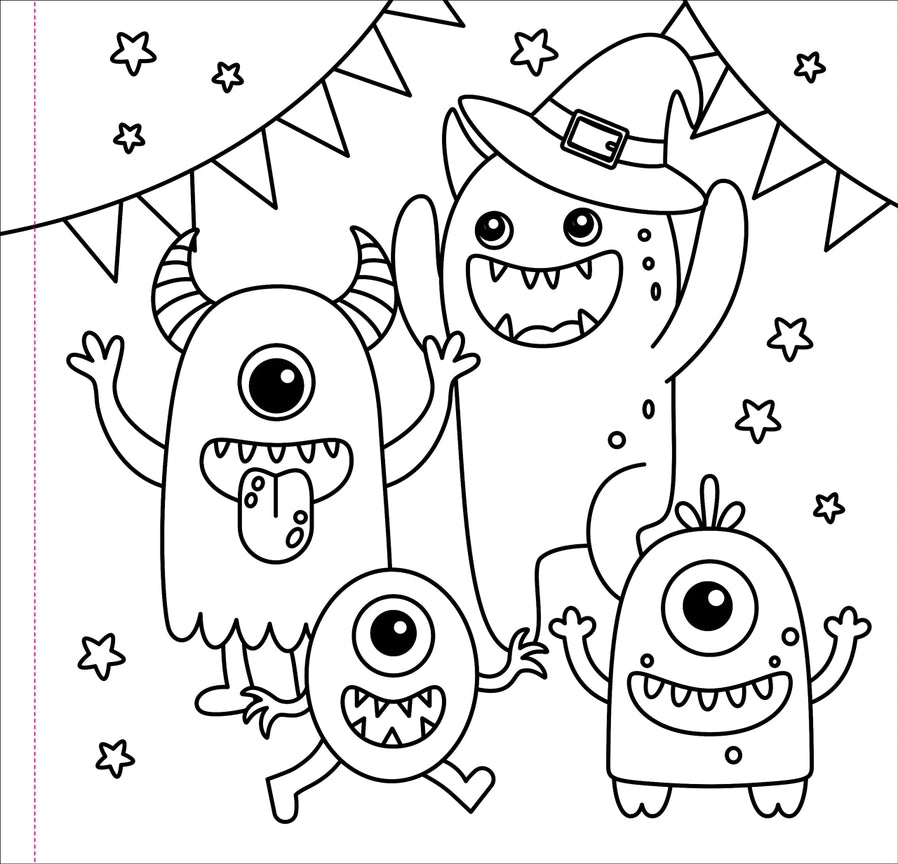 Color Me Spooky Halloween Coloring Book