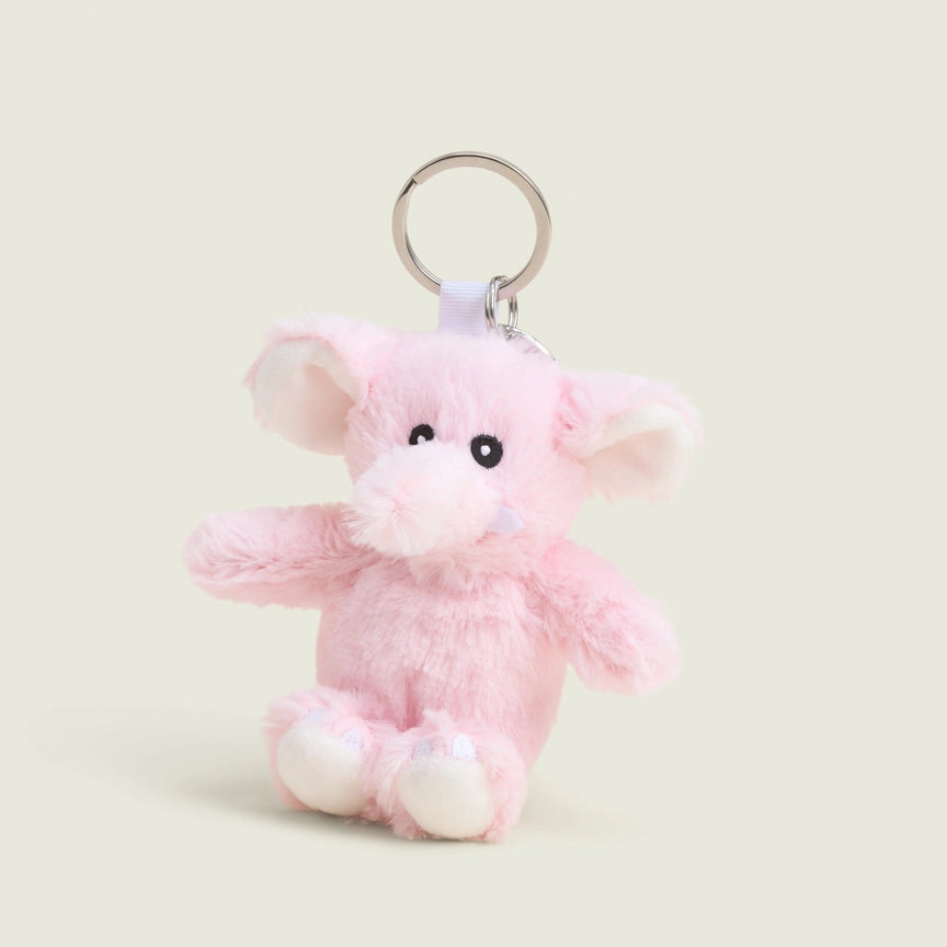 Warmies Pink Elephant Keyring