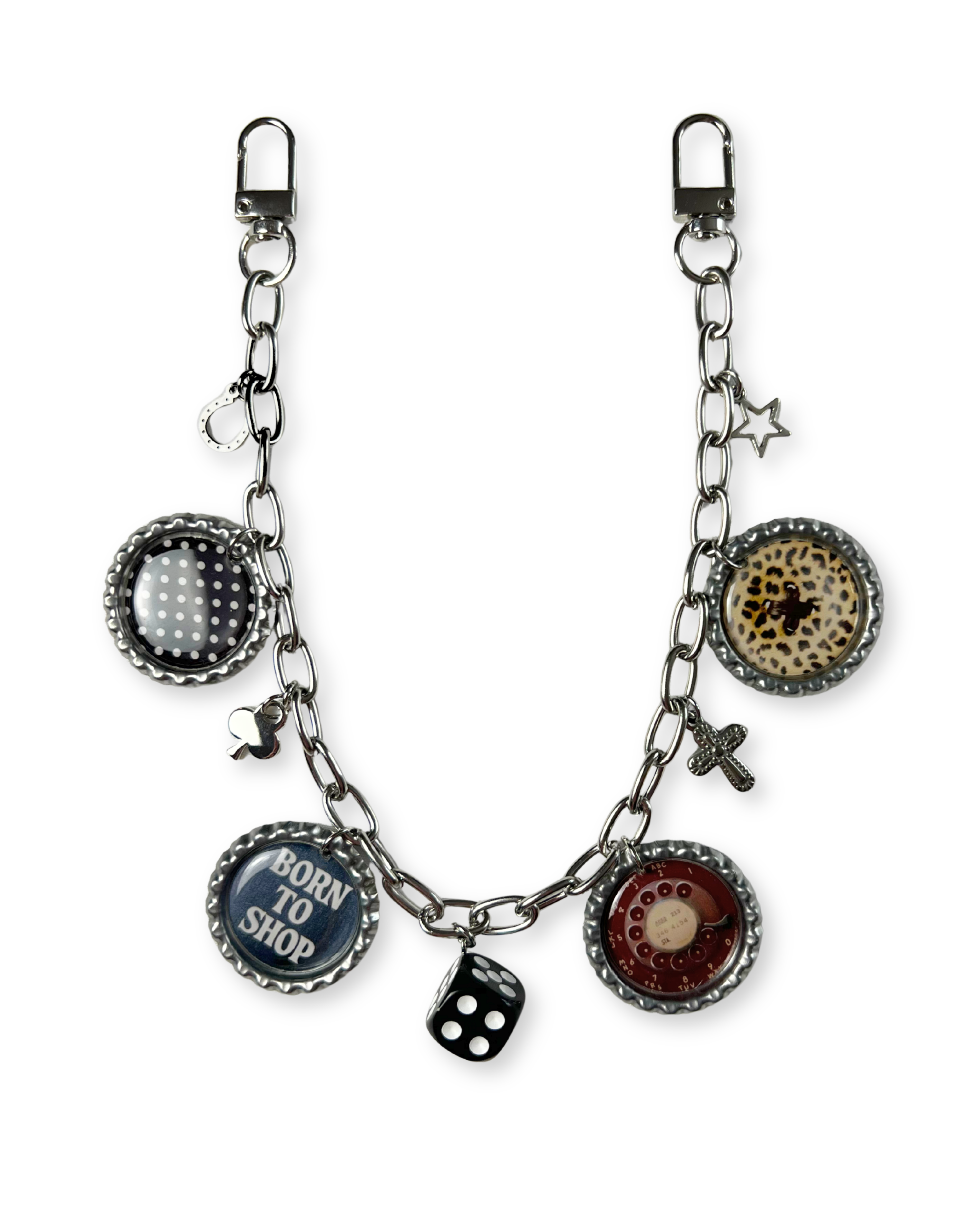 Laurel Bag Chain: Silver