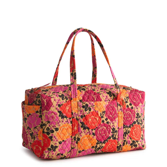 Vera Bradley Original Duffel in Coming Up Roses Pattern