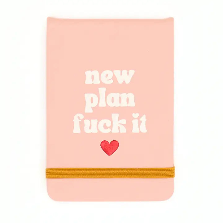New Plan Fuck It Leatherette Pocket Journal
