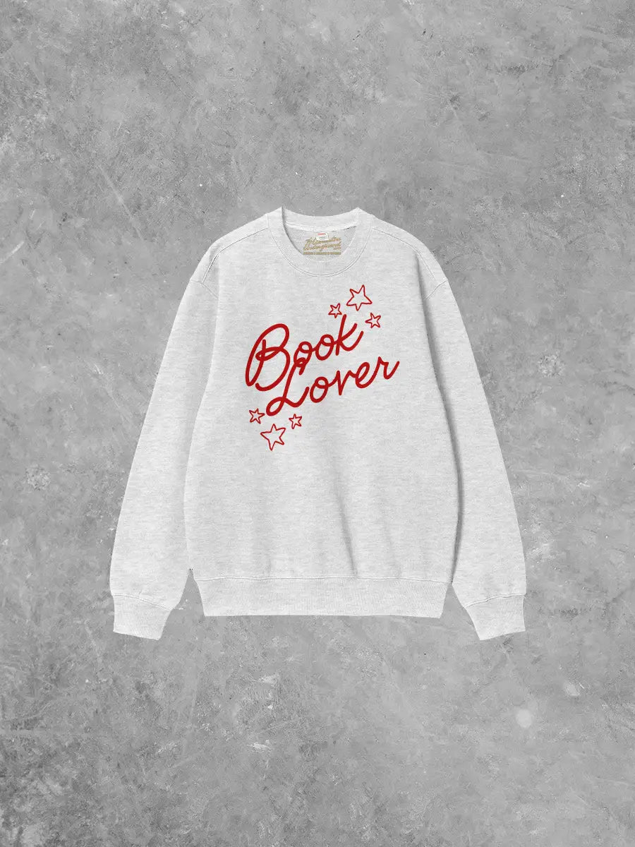 Book Lover, Bookish Boxy Cotton Sweatshirt