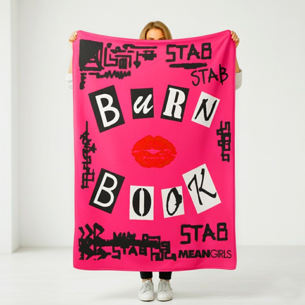 Mean Girls Burn Book Fleece Blanket