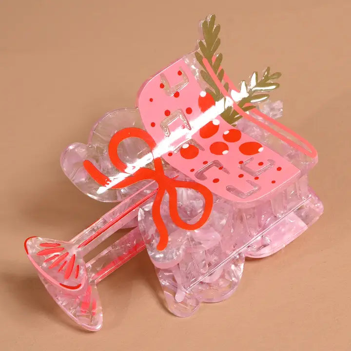 Shape Up Claw Clip-Cranberry Cosmo