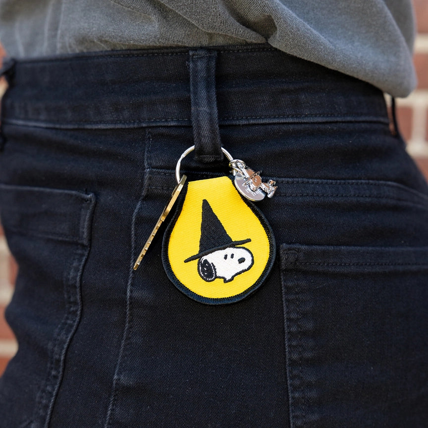 Peanuts Snoopy Halloween Patch Keychain