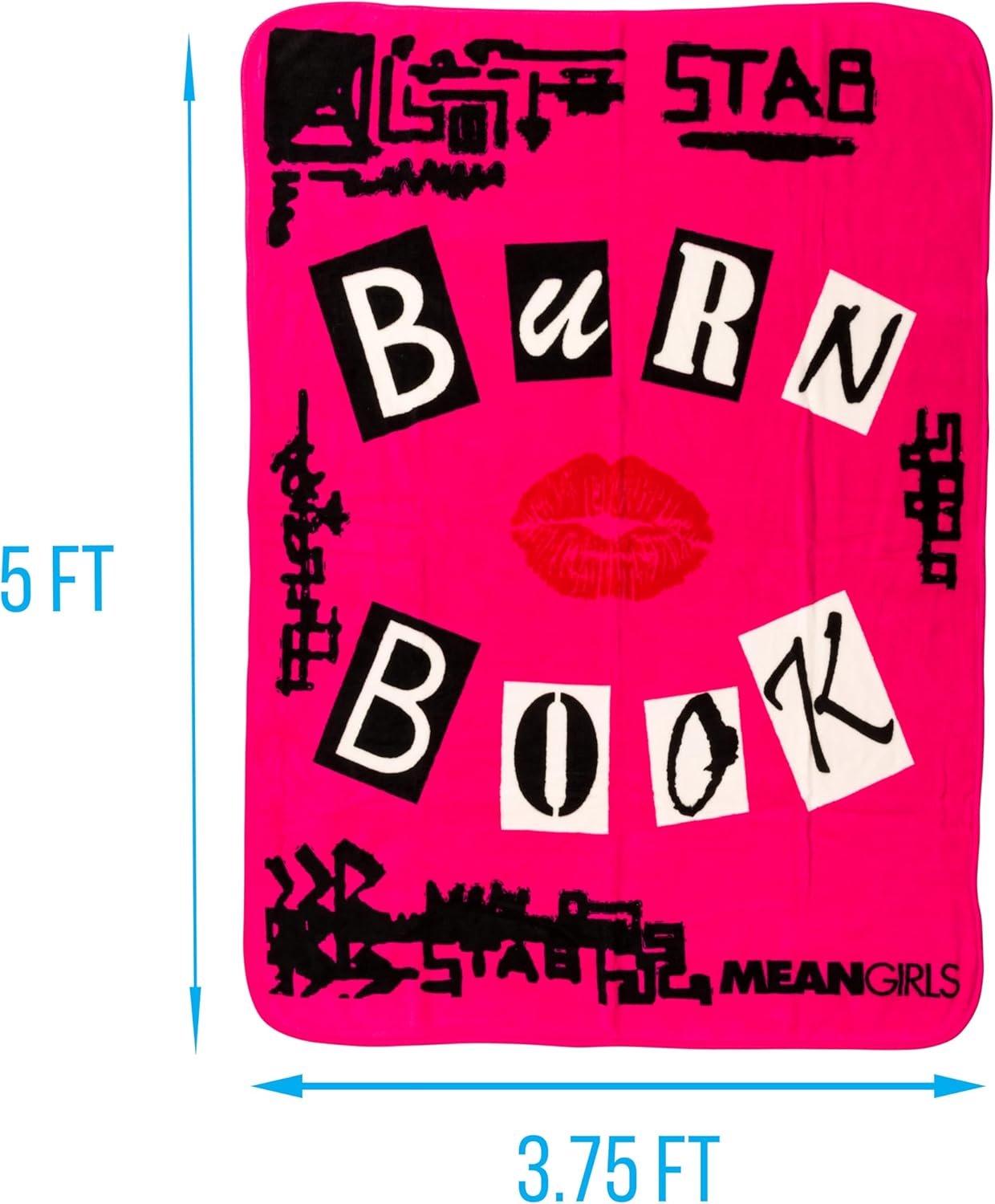 Mean Girls Burn Book Fleece Blanket