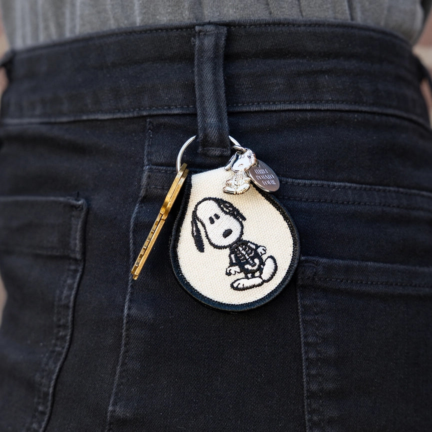 Peanuts Snoopy Halloween Patch Keychain