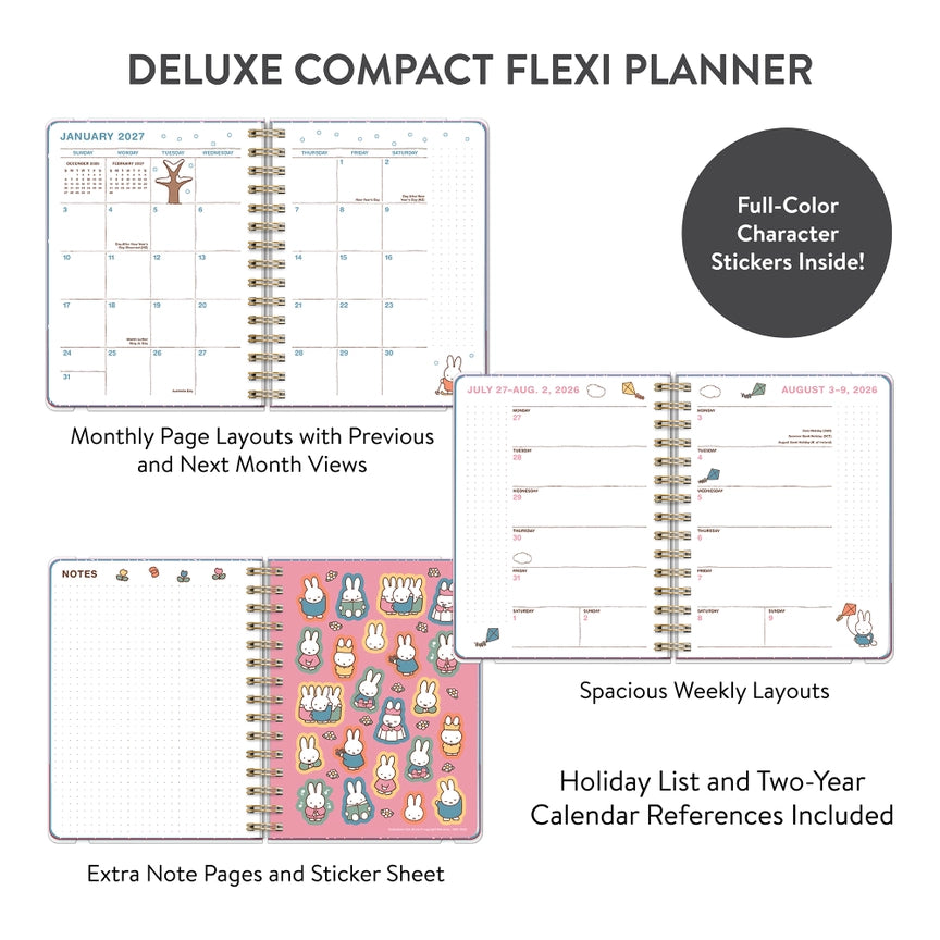 2027 Miffy A Year in Color Deluxe Compact Flexi Planner