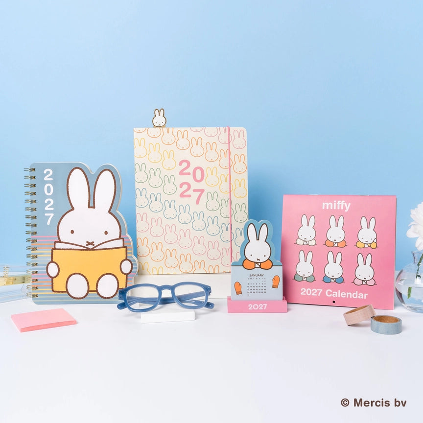 2027 Miffy A Year in Color Monthly Planner w/ Enamel Charm Bookmark