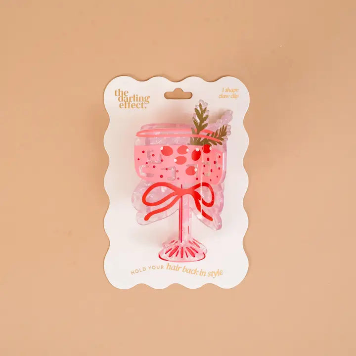 Shape Up Claw Clip-Cranberry Cosmo
