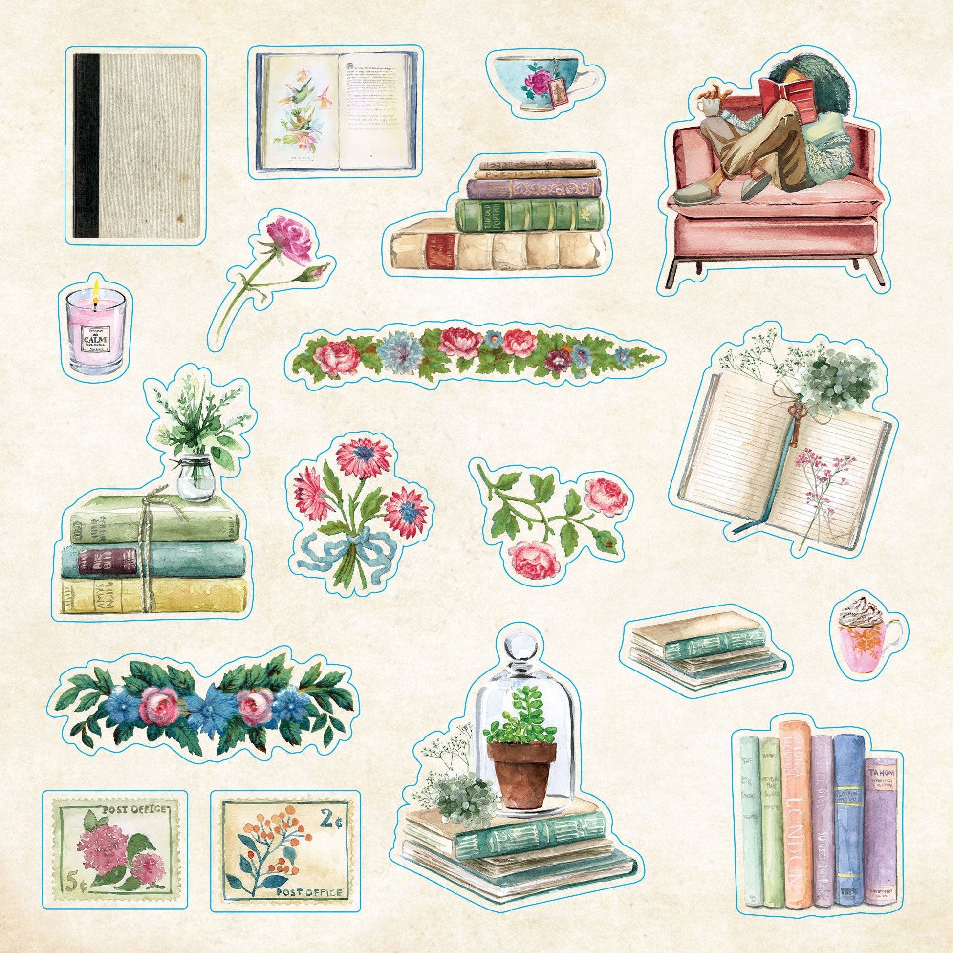Bibliophilia Ephemera Sticker Book