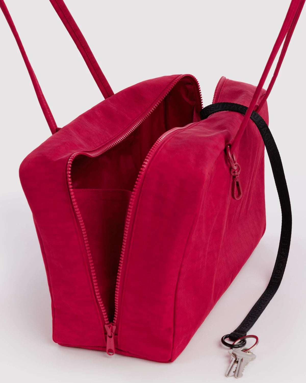 Baggu Medium Nylon Bowler Bag Cherry