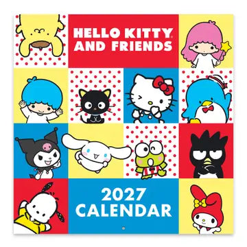 2027 Hello Kitty and Friends Mini Wall Calendar