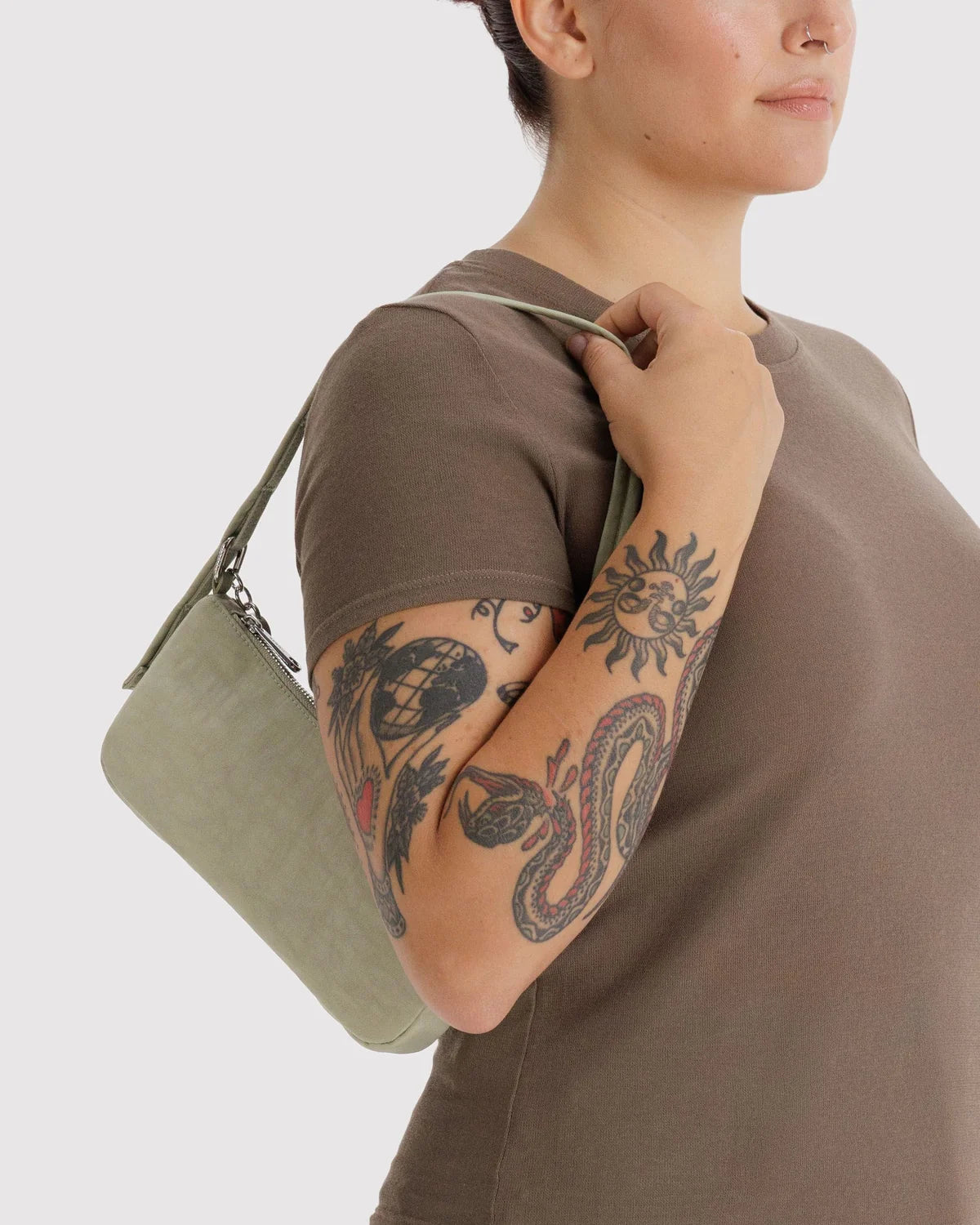 BAGGU Nylon Pochette Celadon