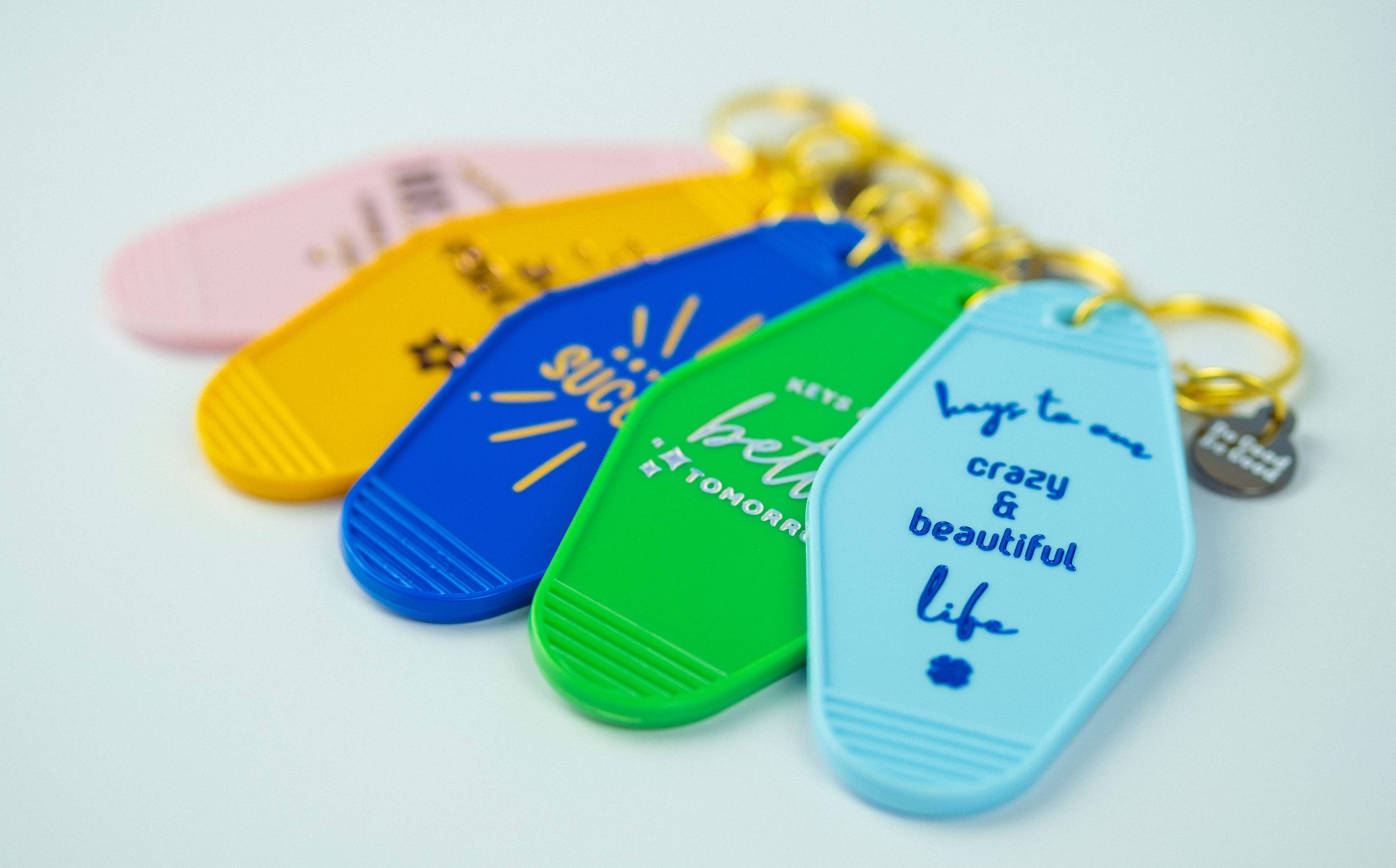 Acrylic Motel Keychain Keys To My Heart , Handle With Care