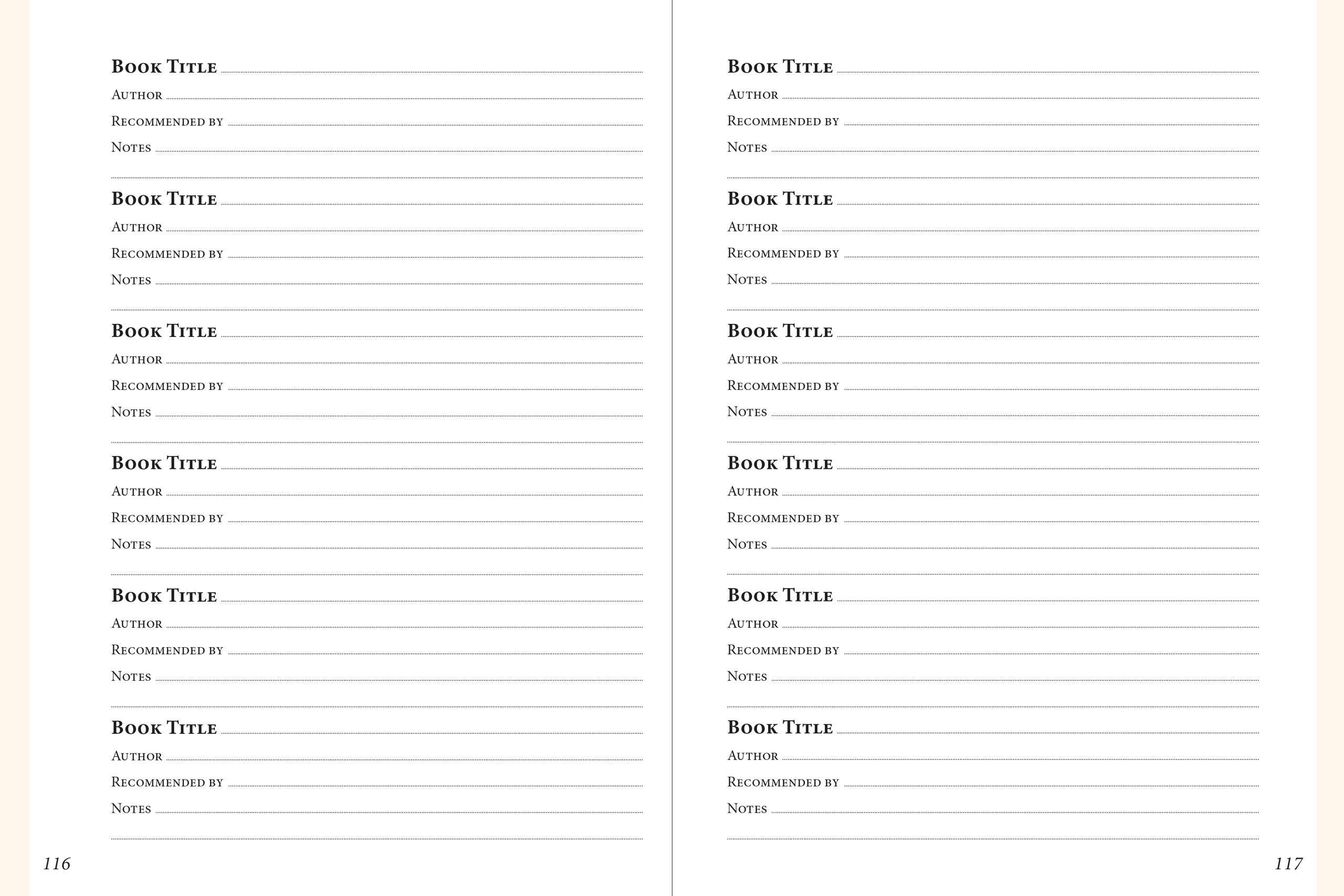 The Book Lover's Journal