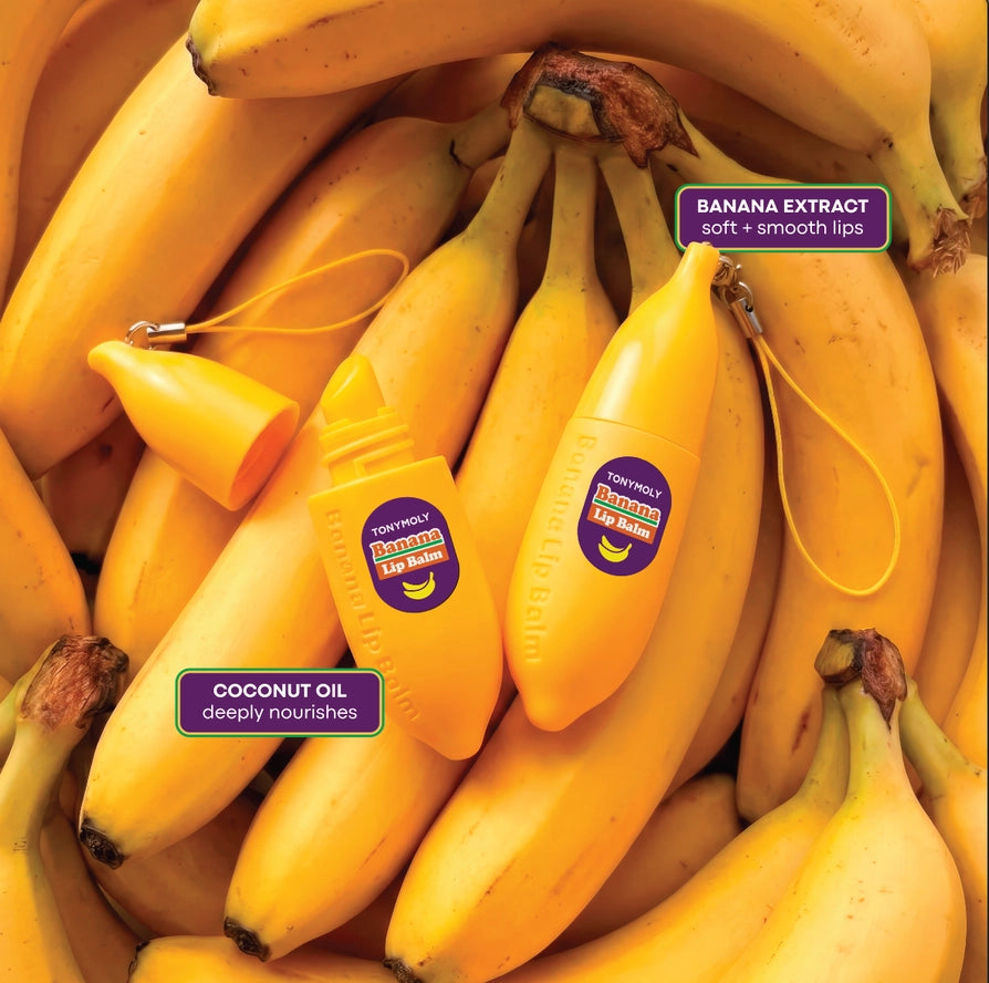 Magic Food Banana Keychain Lip Balm