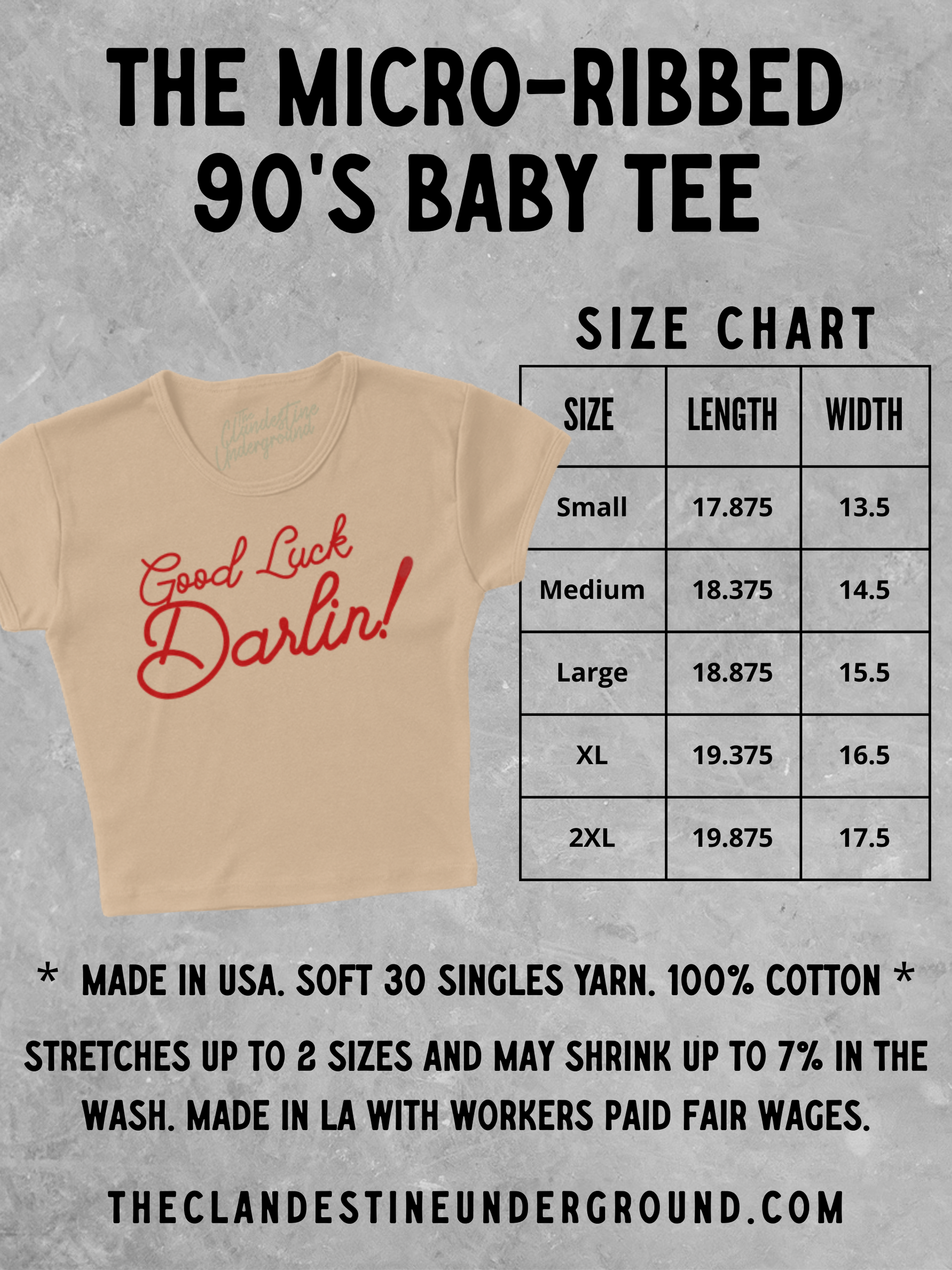 Underground Original Design: Take Me Out To The Ball Game Micro-Ribbed Baby Tee